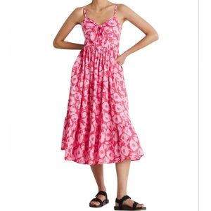 Boden IVY Floral Tie Front Dress sz 14R